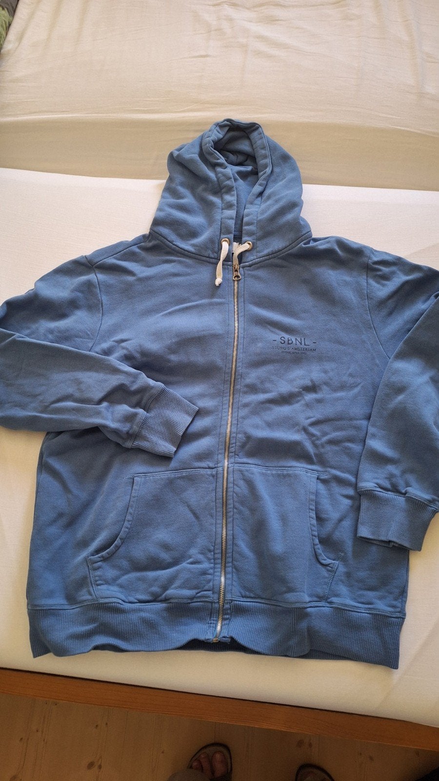 Heren vest met capuchon - Sissy-Boy - Maat L, Maat 52/54 (L), Blauw, Sissy-Boy, Ophalen of Verzenden