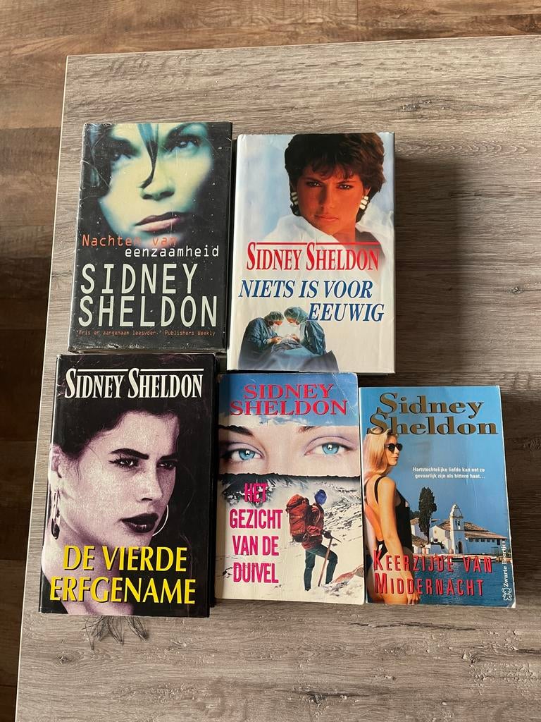 5 boeken van Sidney Sheldon, Boeken, Romans, Gelezen, Ophalen of Verzenden
