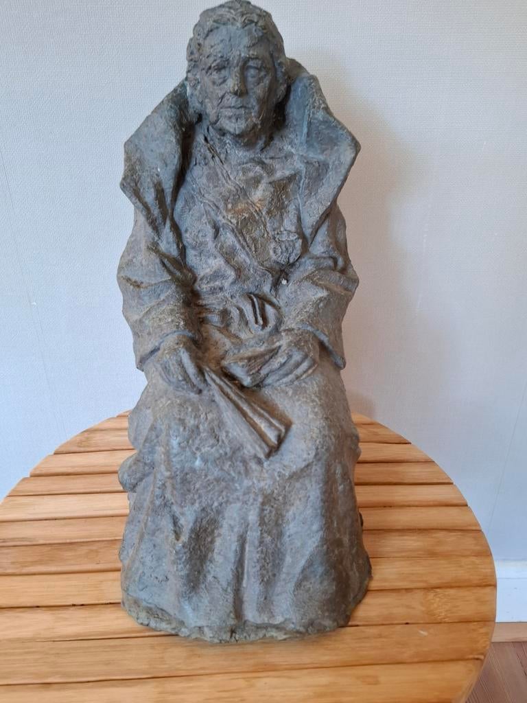 Bronzen Beeld Wilhelmina door Willem Verbon, Ophalen of Verzenden