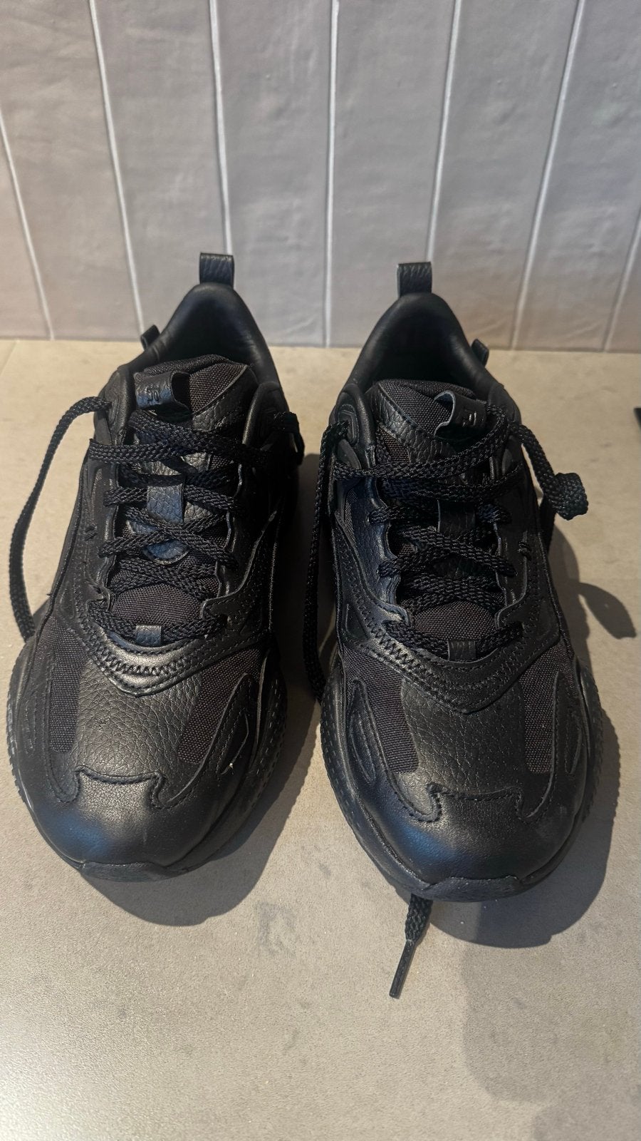 Puma RS-X sneakers maat 40 - Zonder binnenzolen, Ophalen of Verzenden, Gedragen, Zwart, Sneakers of Gympen
