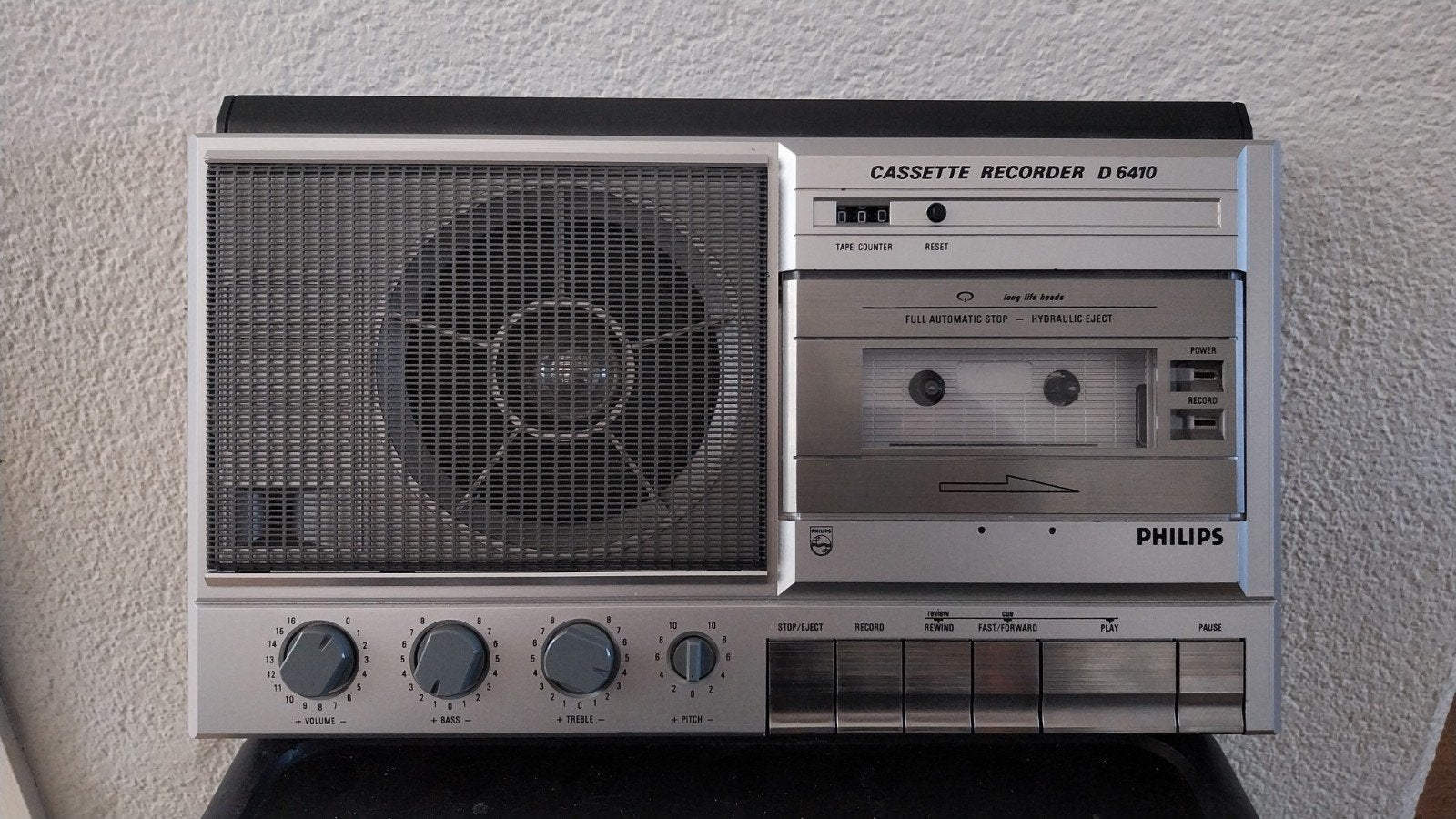 Philips Cassette Recorder D 6410/00 Bandrecorder, Audio, Tv en Foto, Cassettedecks, Ophalen of Verzenden, Enkel, Philips, Auto-reverse