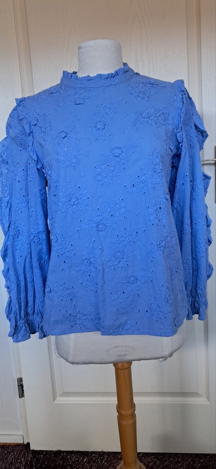 Fabienne Chapot blouse, maat 40, Maat 38/40 (M), Blauw, Onbekend, Ophalen of Verzenden
