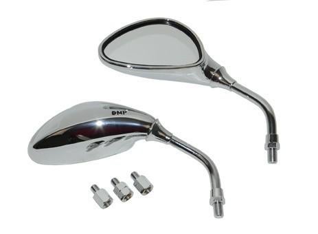 Spiegels Kort Universeel Scooter Chrome Dmp 120554, Ophalen of Verzenden
