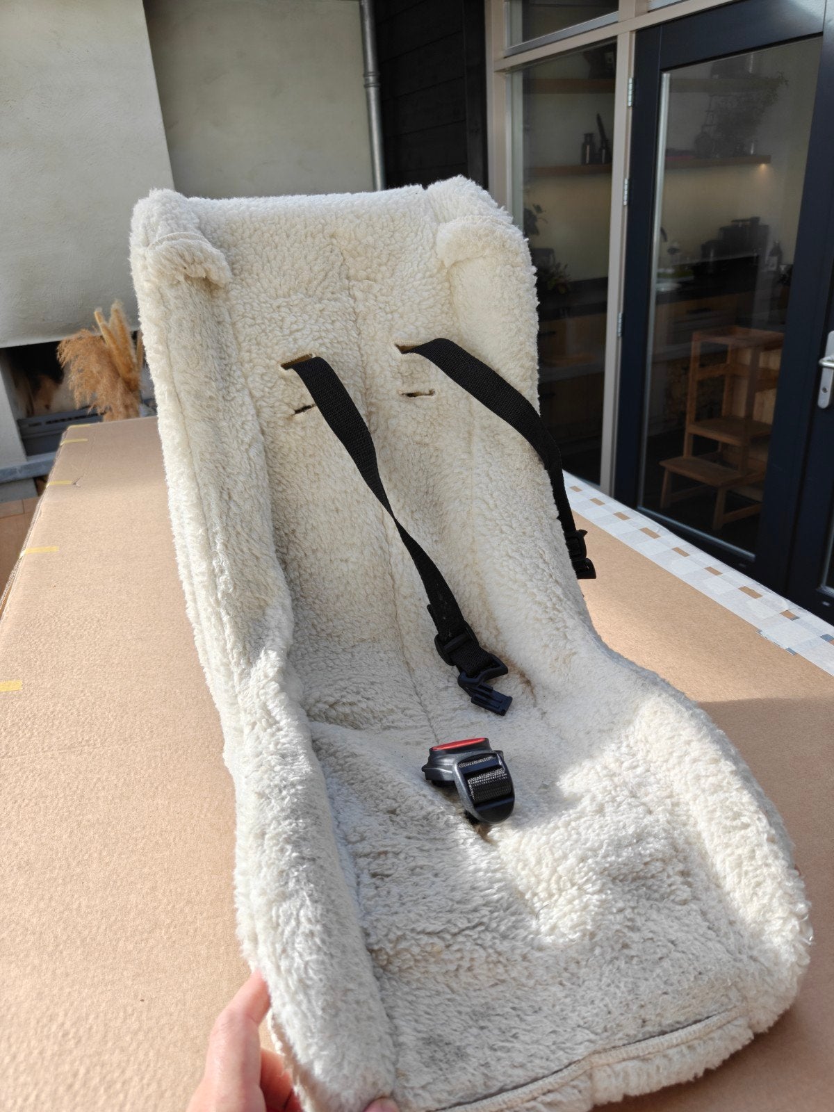 kuipje / zitje voor baby in bakfiets, Fietsen en Brommers, Fietsaccessoires | Fietsstoeltjes, Ophalen of Verzenden, Gebruikt