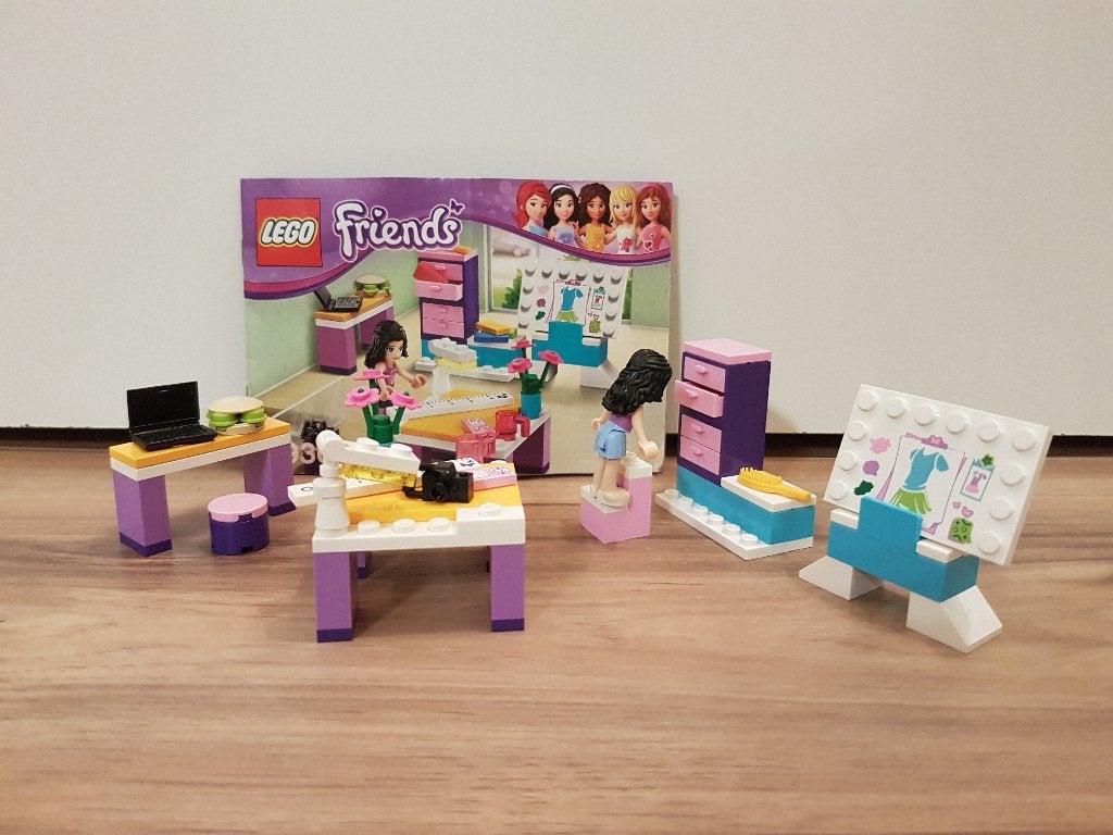 Lego Friends Emma´s ontwerpstudio - 3936 Compl + boekje!, Lego, Friends, Ophalen of Verzenden, Zo goed als nieuw