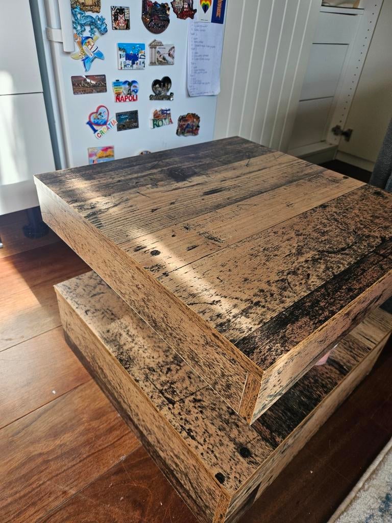 Koffietafel in zeer goede staat - ruilen voor Pampers, 50 tot 100 cm, Vierkant, Zo goed als nieuw, Minder dan 50 cm