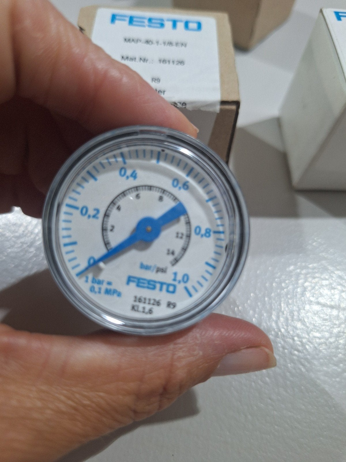 4x Festo Manometer MAP-40-1-1/8-EN - Nieuw in doos, Ophalen of Verzenden