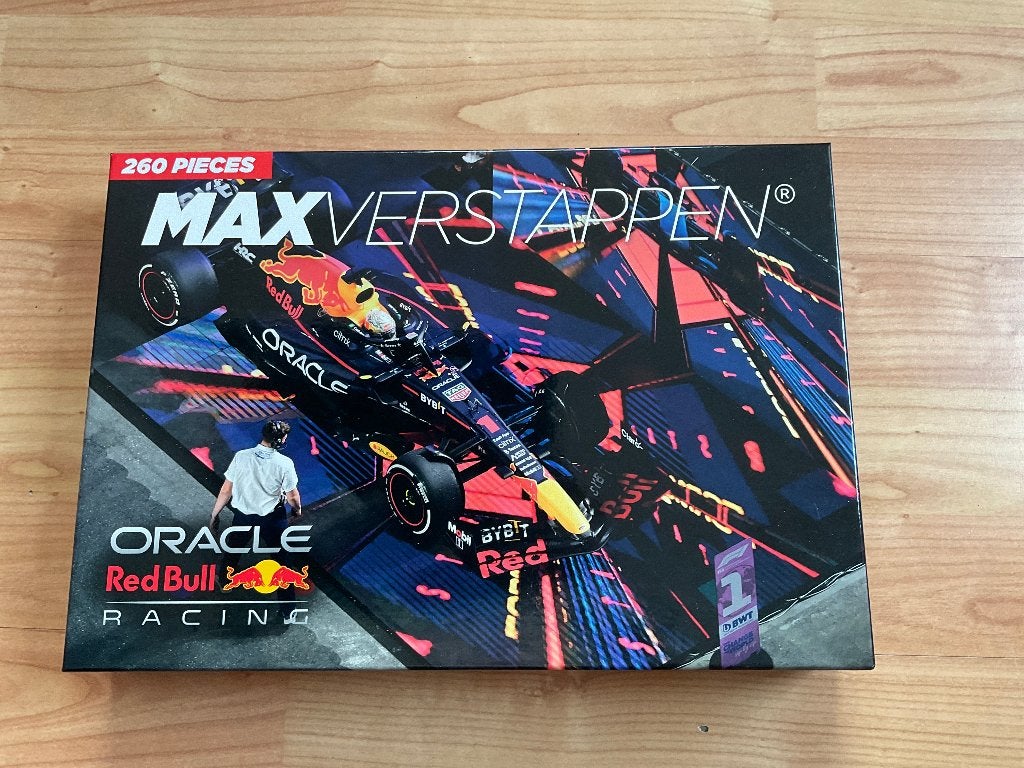 Legpuzzel Max Verstappen. Nieuw, Ophalen of Verzenden, Minder dan 500 stukjes, Nieuw, Legpuzzel