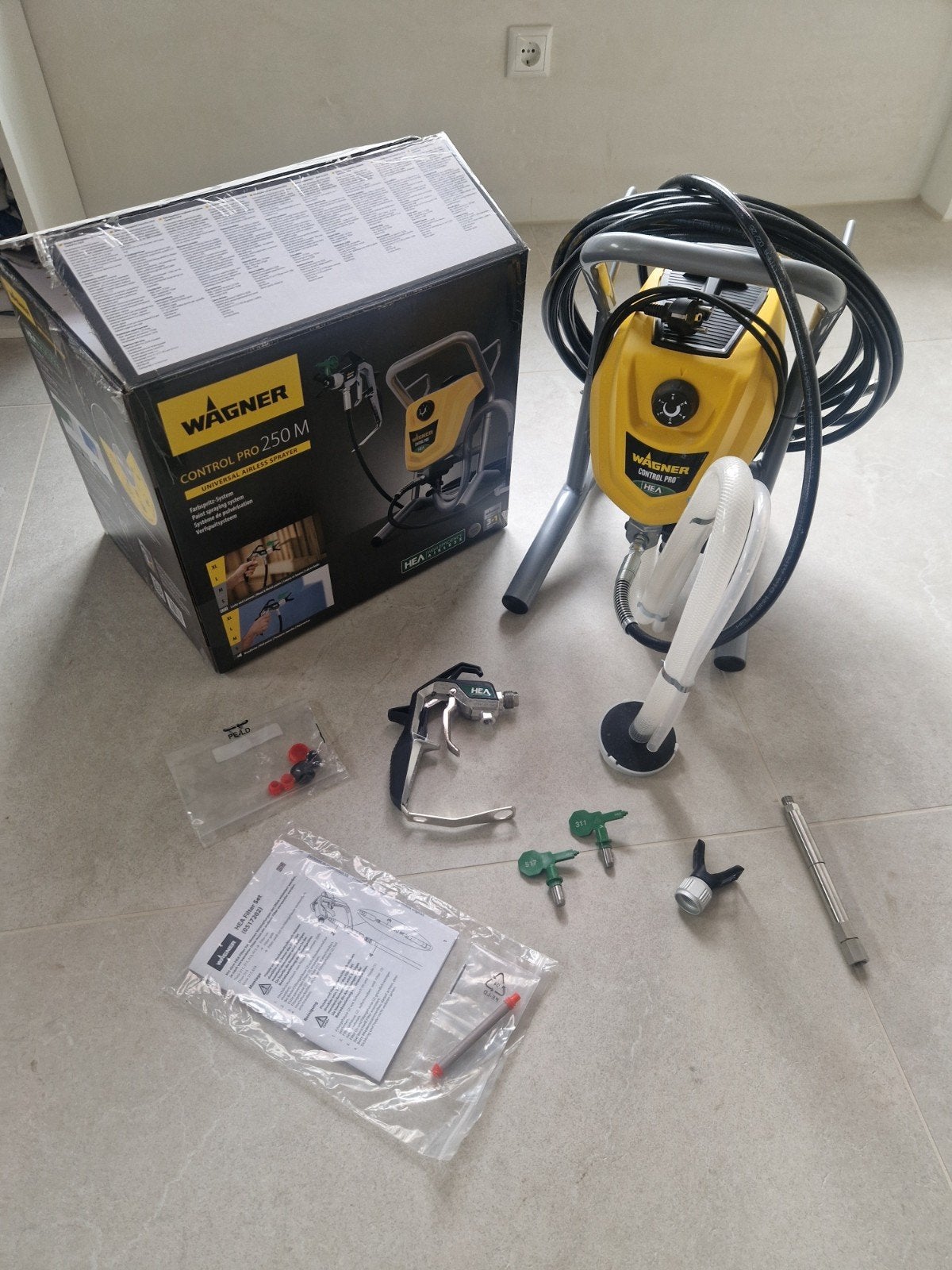 Wagner Control Pro 250 M Verfspuit - Zo goed als nieuw, Ophalen of Verzenden, Zo goed als nieuw