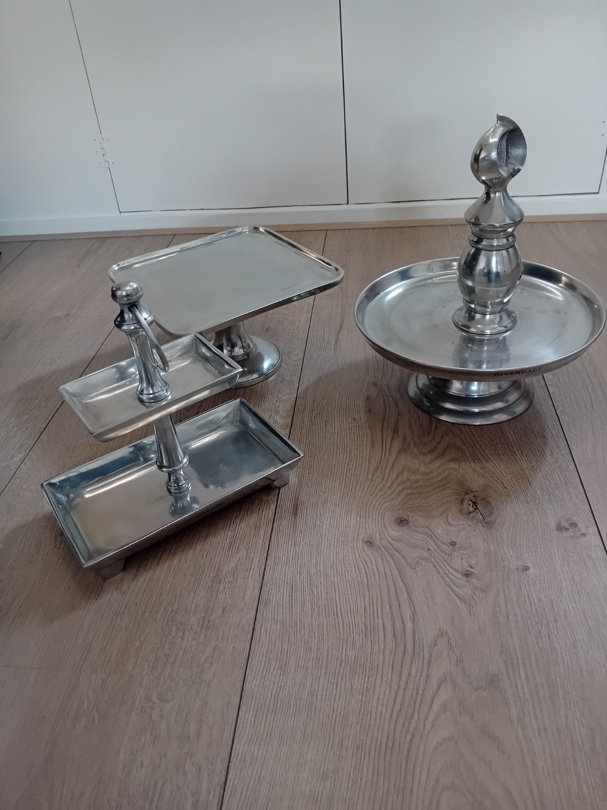 3 zware etagere, Huis en Inrichting, Woonaccessoires | Etagères, Verzenden, Etagère, Metaal