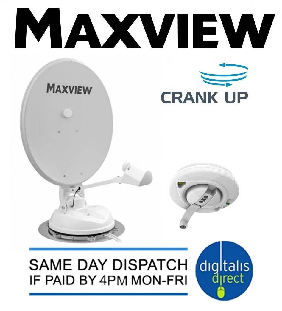 Maxview Crank Up 65cm handmatig satellietsysteem (B2590/65), Caravans en Kamperen, Ophalen of Verzenden, Nieuw