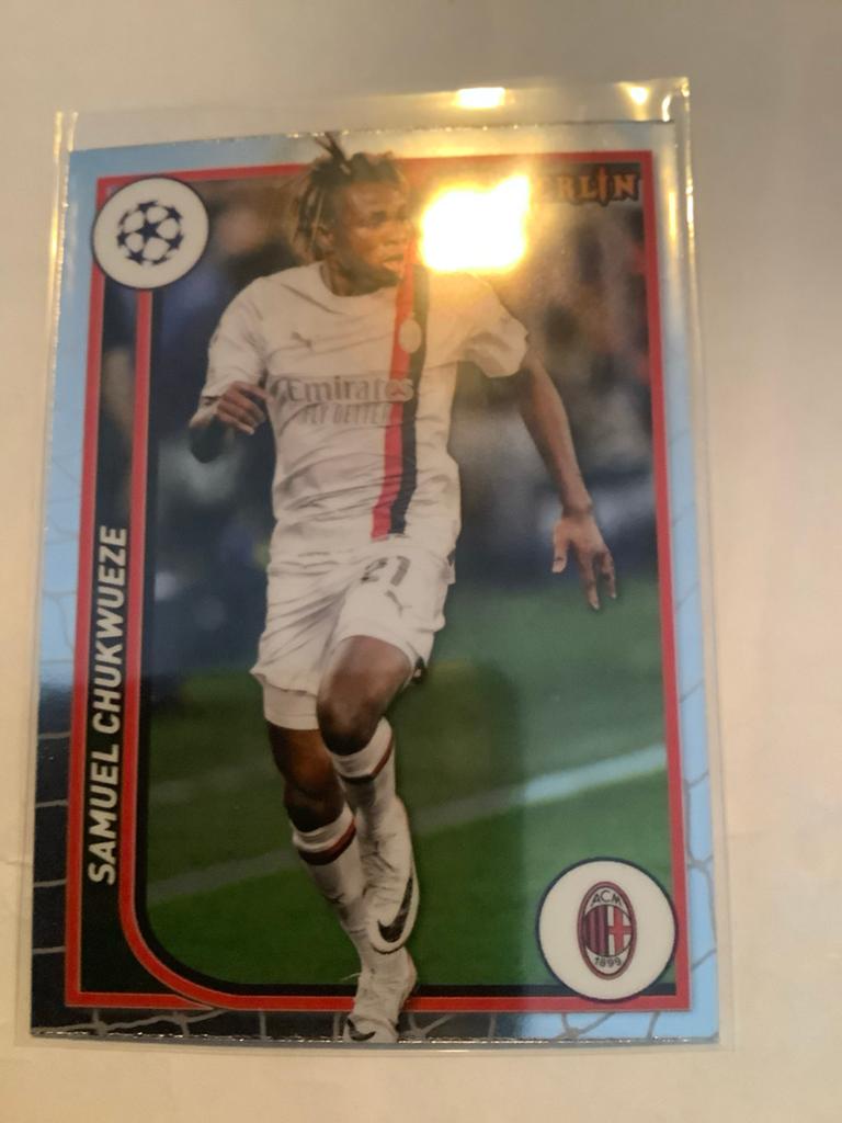 Samuel Chukwueze Topps Merlin AC Milan #3, Ophalen of Verzenden, Zo goed als nieuw, Plaatje