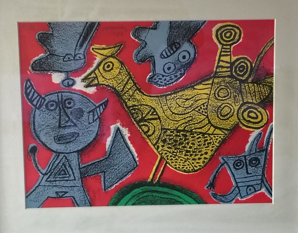 Corneille Litho, Antiek en Kunst, Ophalen, Genummerd, Overige onderwerpen, Lithografie