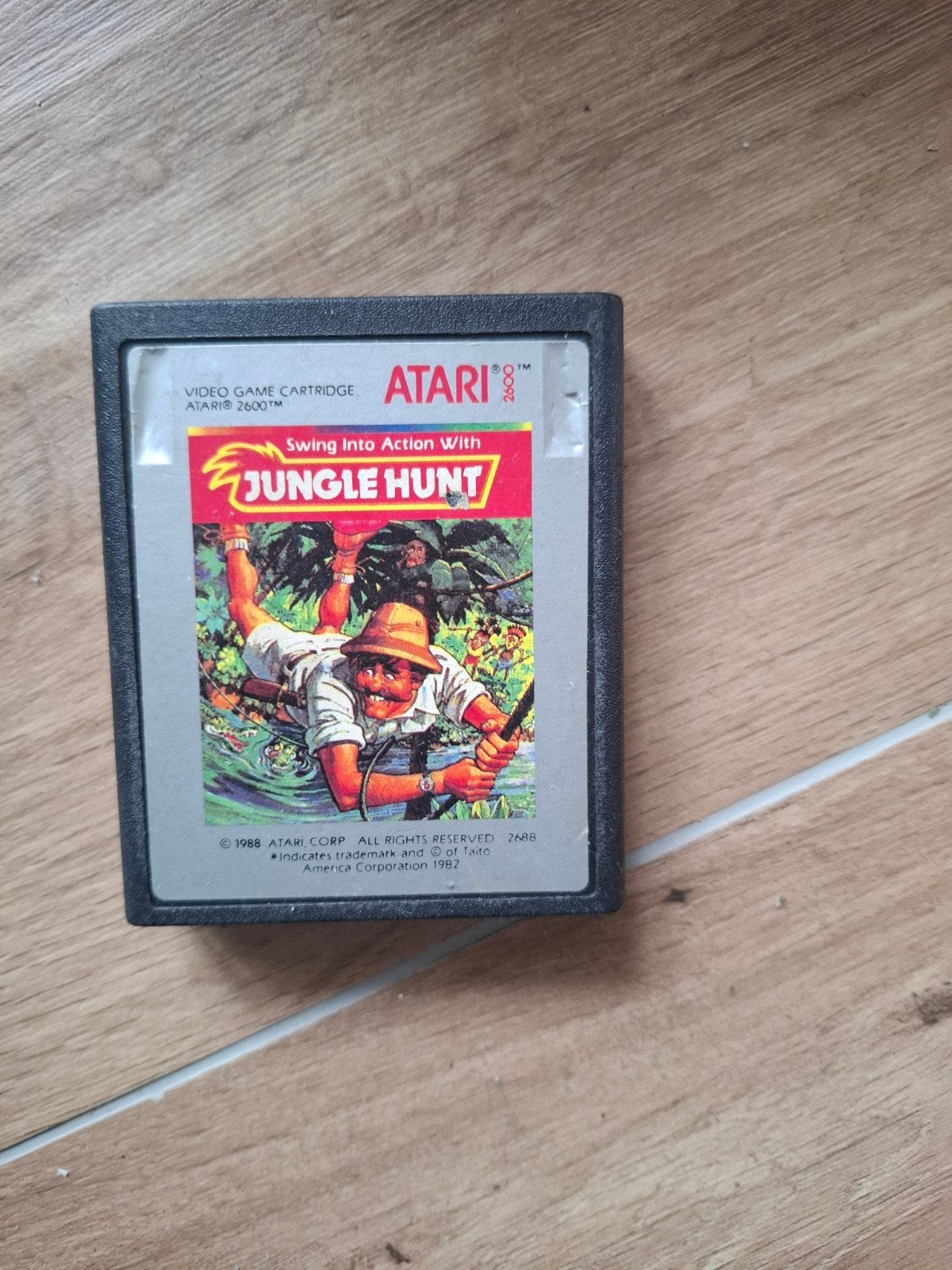 Atari 2600 Jungle Hunt Videogame Cartridge, Spelcomputers en Games, Games | Atari, Avontuur en Actie, 1 speler, Ophalen of Verzenden