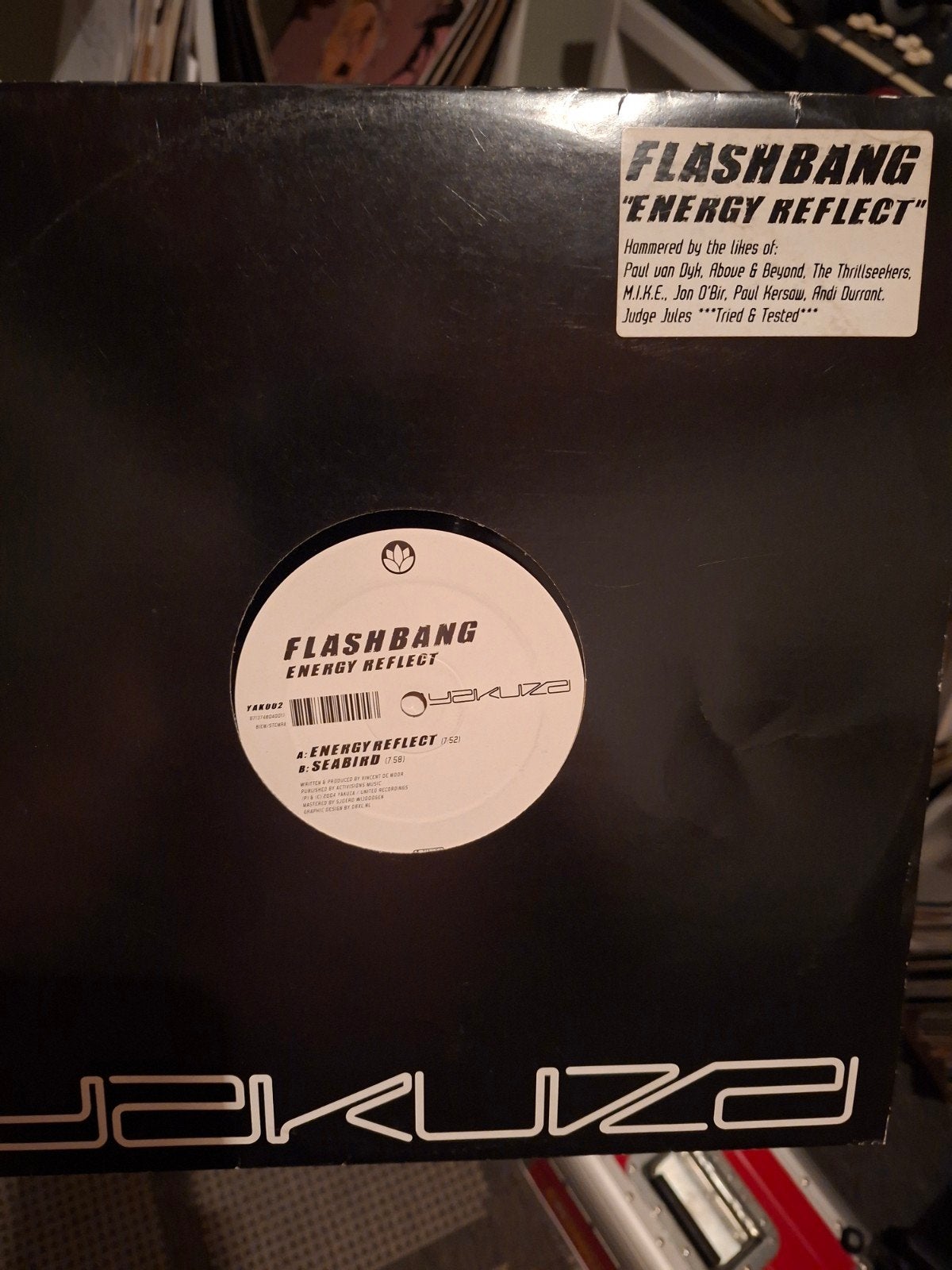 Flashbang - Energy Reflect (Yakuza) 12 inch vinyl, Cd's en Dvd's, LP, Gebruikt, Trance, Ophalen of Verzenden
