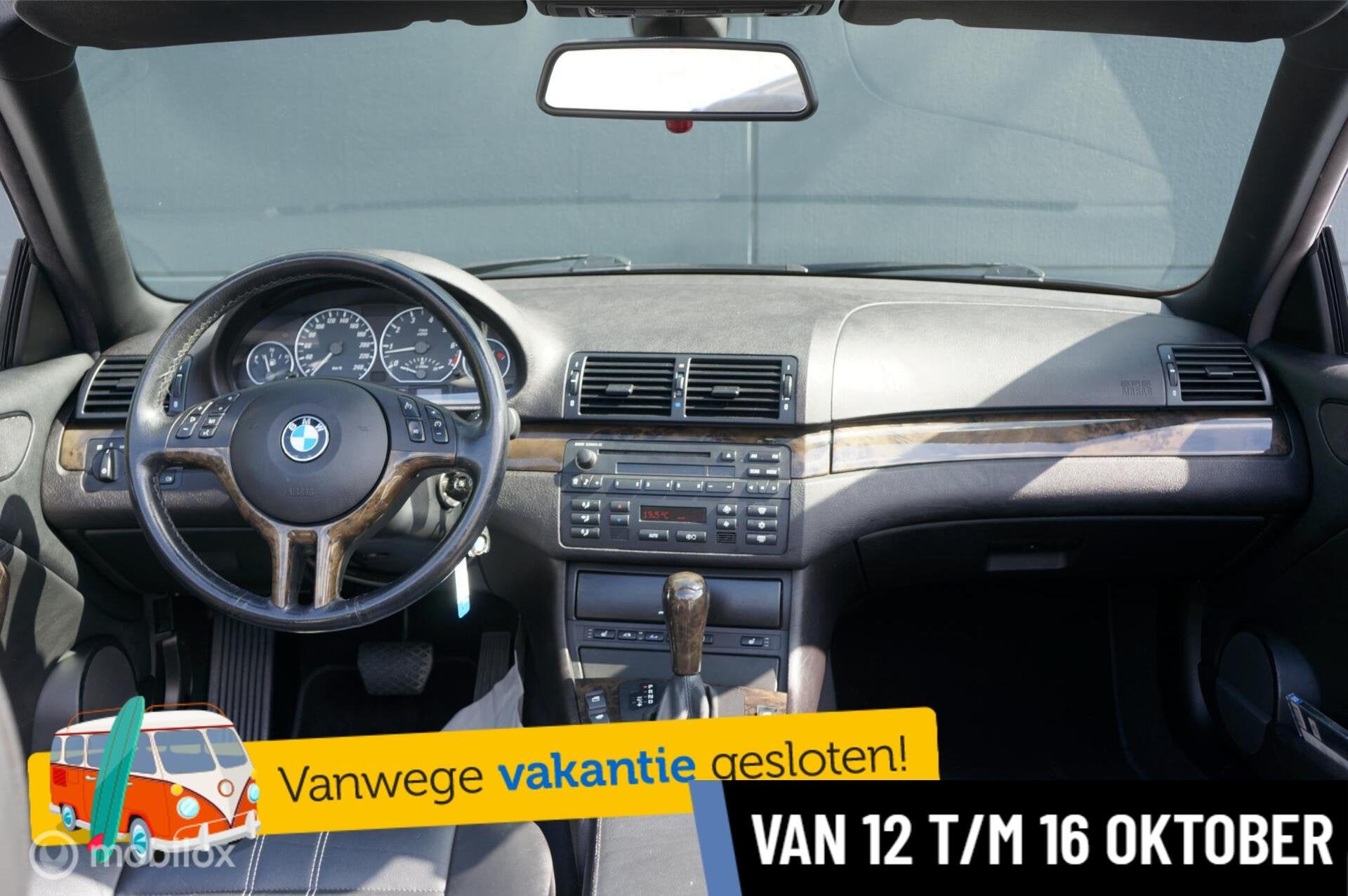 BMW 3-serie Cabrio 320Ci Aut. Special Executive Org NL Mooi, Achterwielaandrijving, Gebruikt, Zwart, Cabriolet