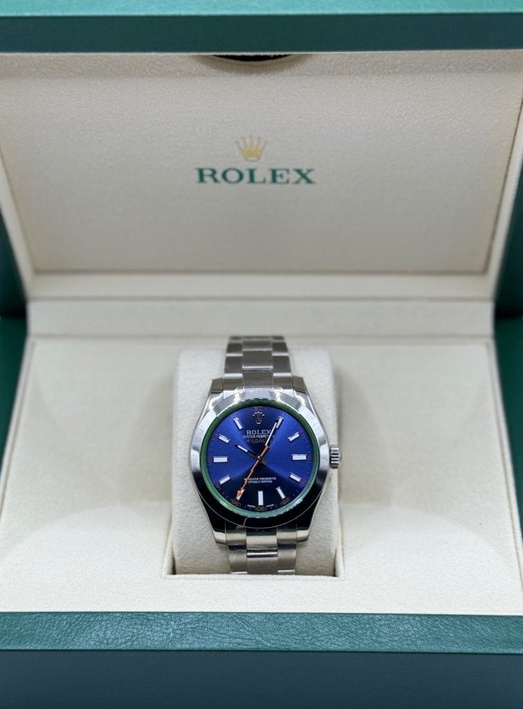 Rolex Milgauss, Blauw, IOS, Nieuw, Ophalen of Verzenden