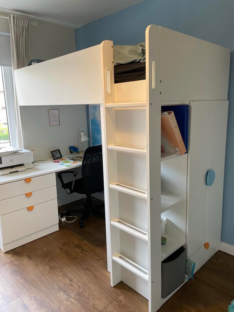 Hoogslaper met Bureau, Ophalen, Zo goed als nieuw, Hoogslaper