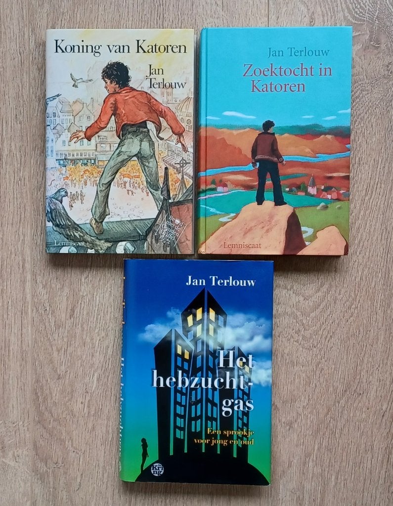 Jan Terlouw - Koning van, Zoektocht in Katoren & Hebzuchtgas, Ophalen, Nieuw, Jan Terlouw, Fictie