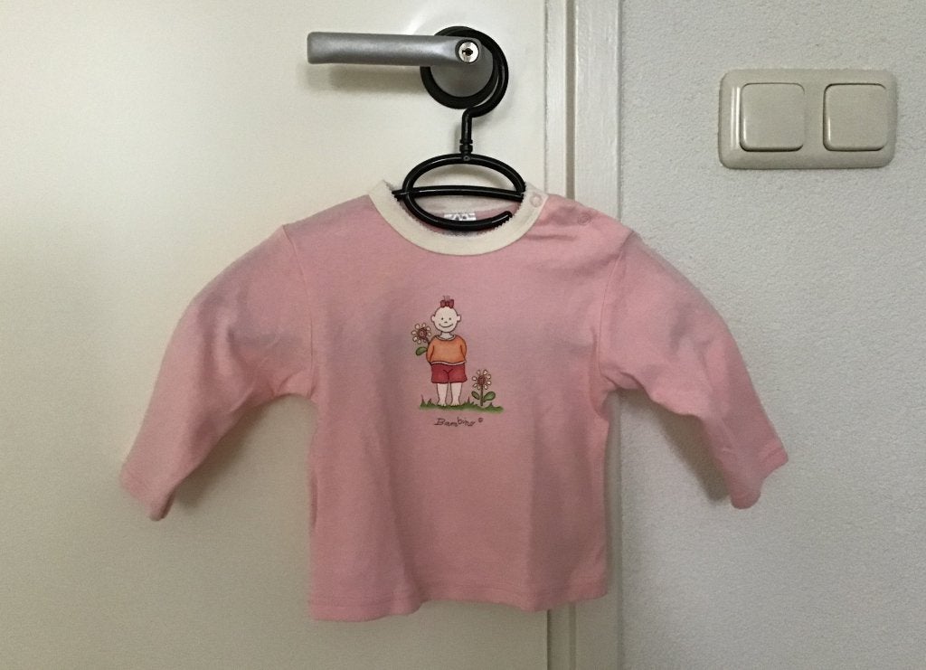 Roze shirt met lange mouw. Merk Bambino. Maat 74., Gebruikt, Bambino, Shirtje of Longsleeve, Verzenden