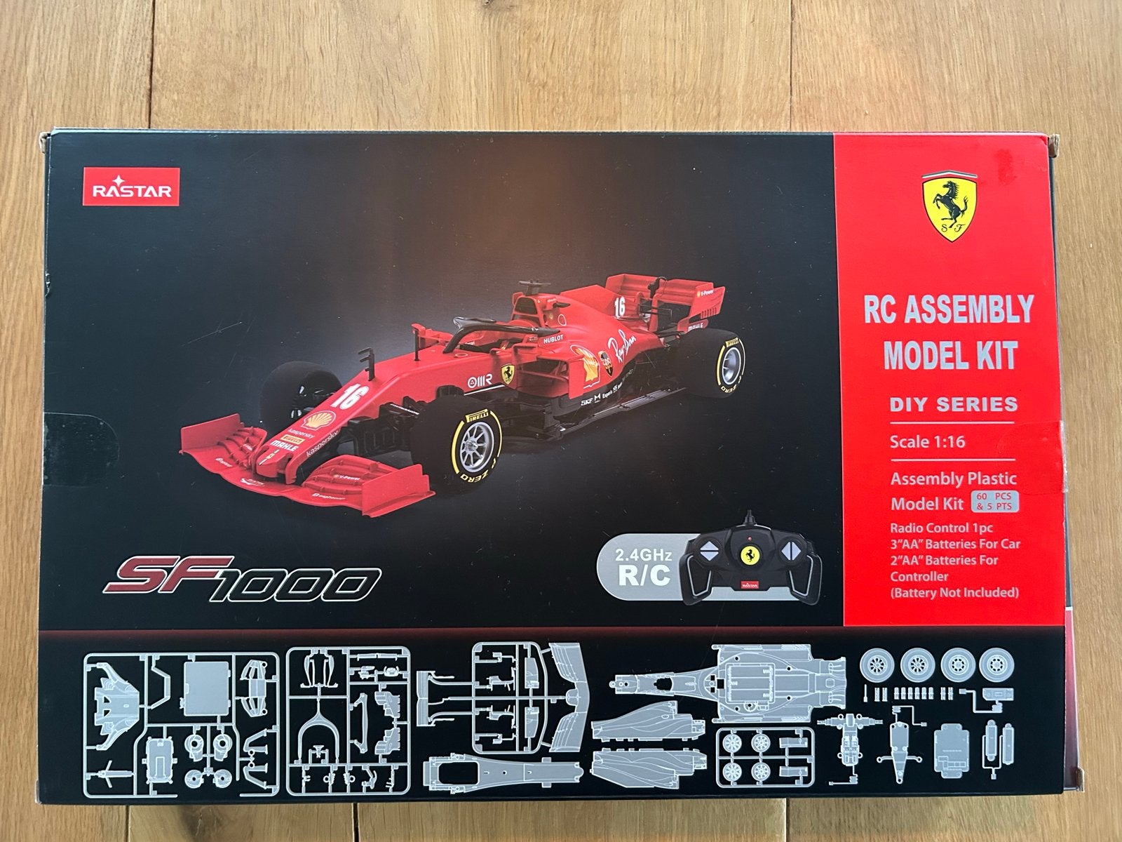 Nieuw Rastar Ferrari SF1000 RC Bouwpakket 1:16, Elektro, Nieuw, Ophalen of Verzenden, RTR (Ready to Run)