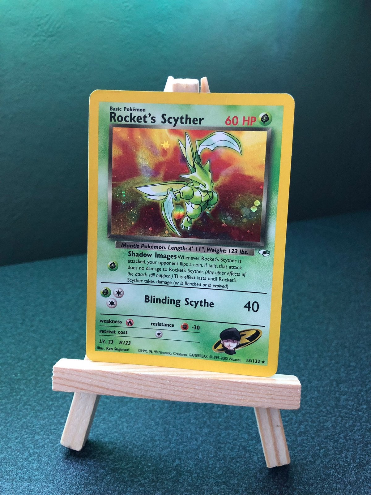 Pokémon Rocket’s Scyther Gym Heroes 13/132, Hobby en Vrije tijd, Ophalen of Verzenden, Zo goed als nieuw