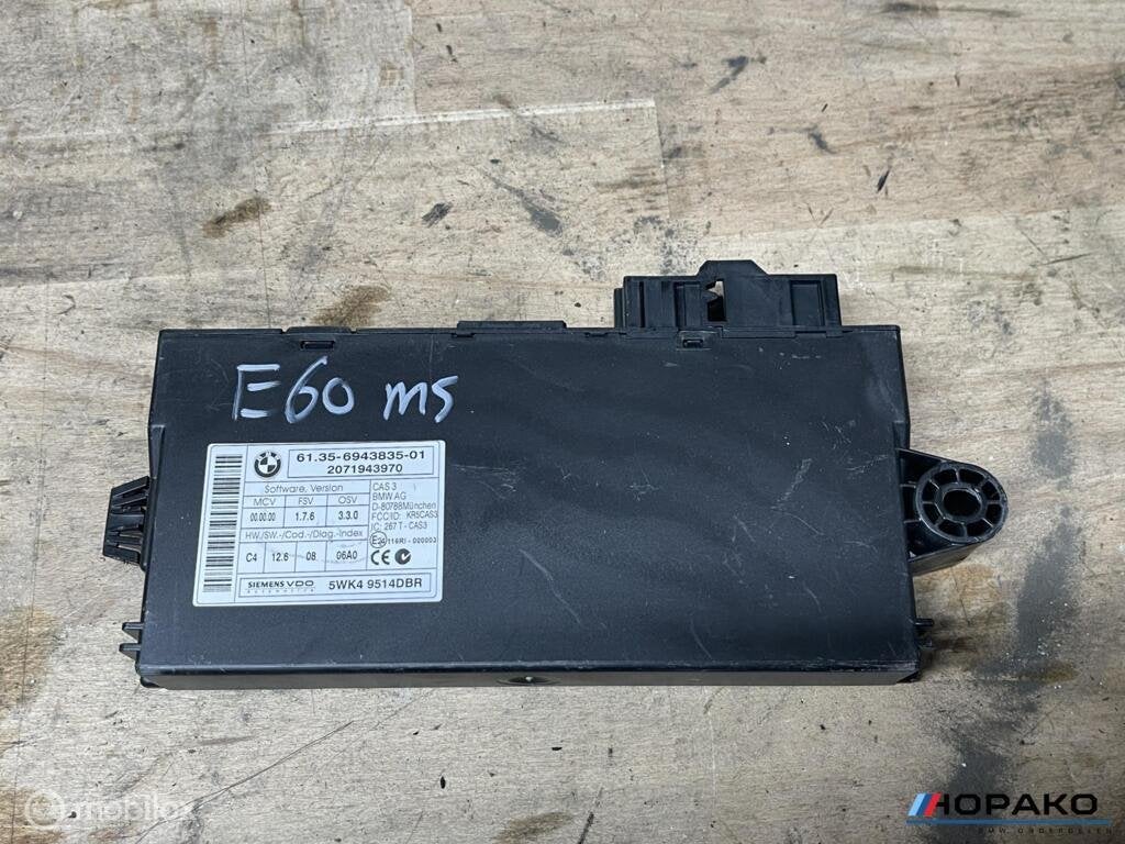 CAS module BMW 5 serie E60 E61 | 61356943835, Auto-onderdelen, Elektronica en Kabels, Gebruikt, Einsteinlaan 5 rijswijk, Bmw, Ophalen of Verzenden