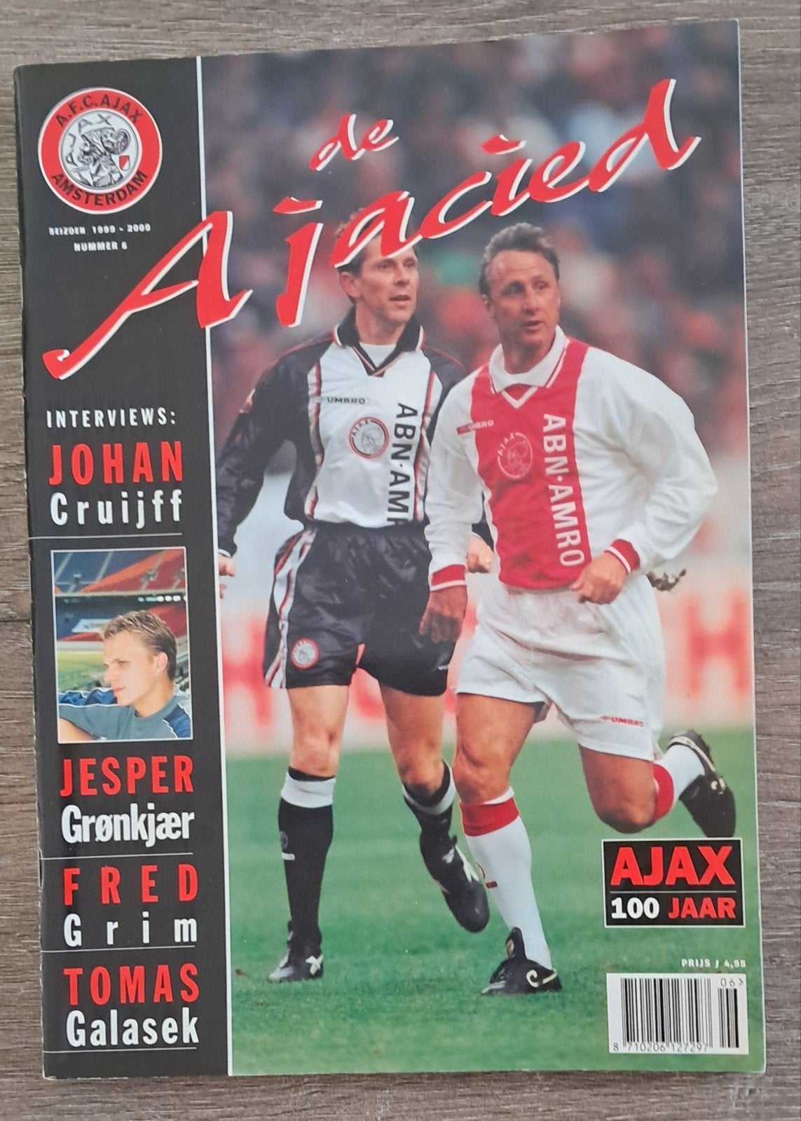 De Ajacied - Juni 2000 - Johan Cruijff interview, Verzamelen, Ophalen of Verzenden, Ajax