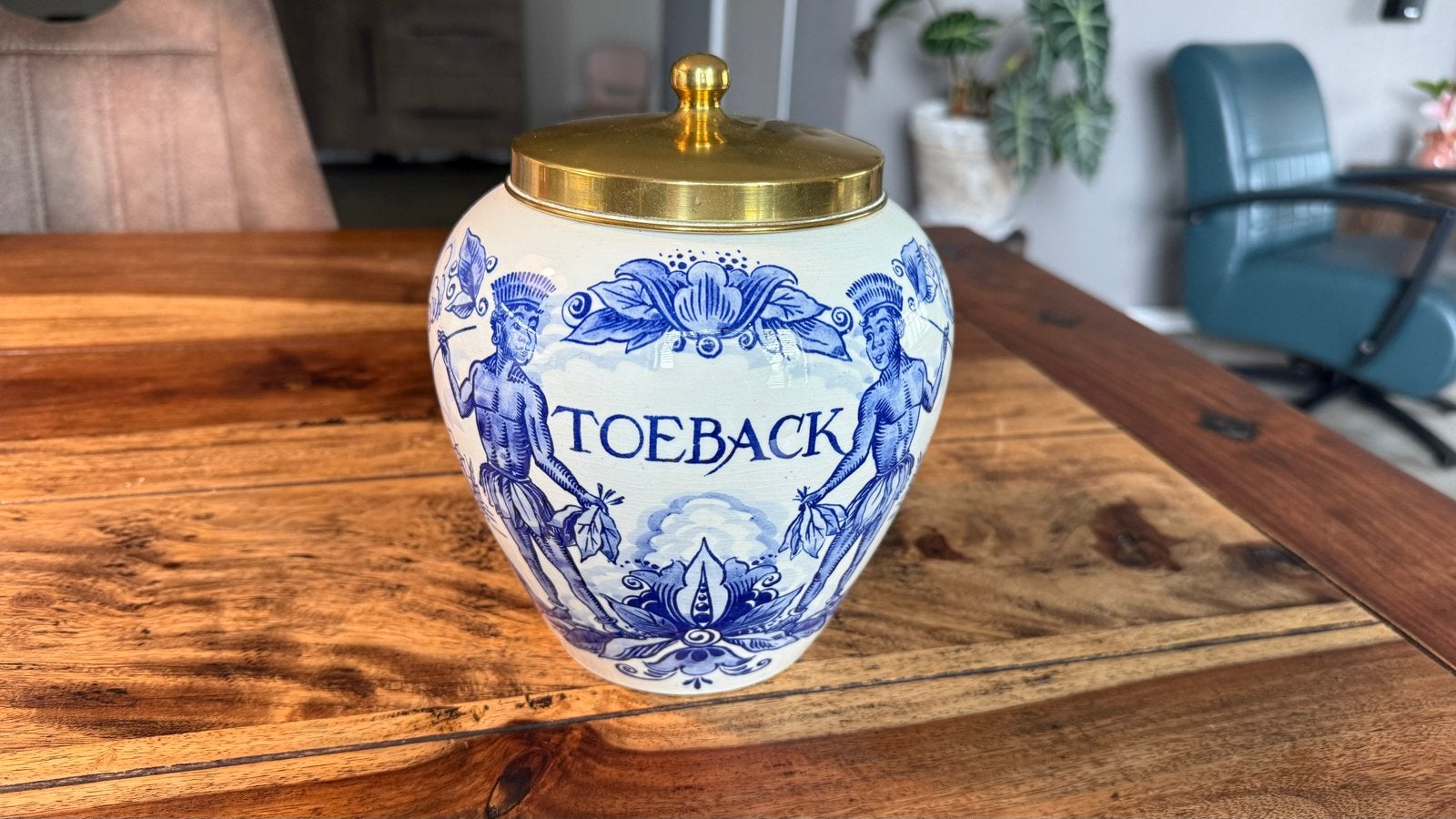 Delfts Blauw 'Toeback' pot van Goedewaagen Holland, Ophalen