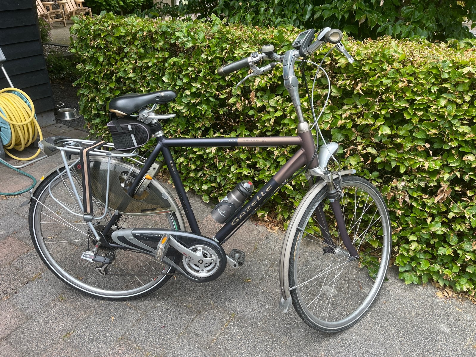 Gazelle Arosa Herenfiets elektronisch schakelen versnelling, Ophalen, Velgrem, Versnellingen, Gazelle