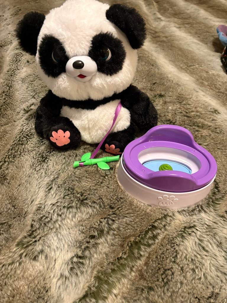 Little Live Pets My Baby Panda Chuchu interactieve knuffel, Ophalen of Verzenden, Zo goed als nieuw, Met geluid