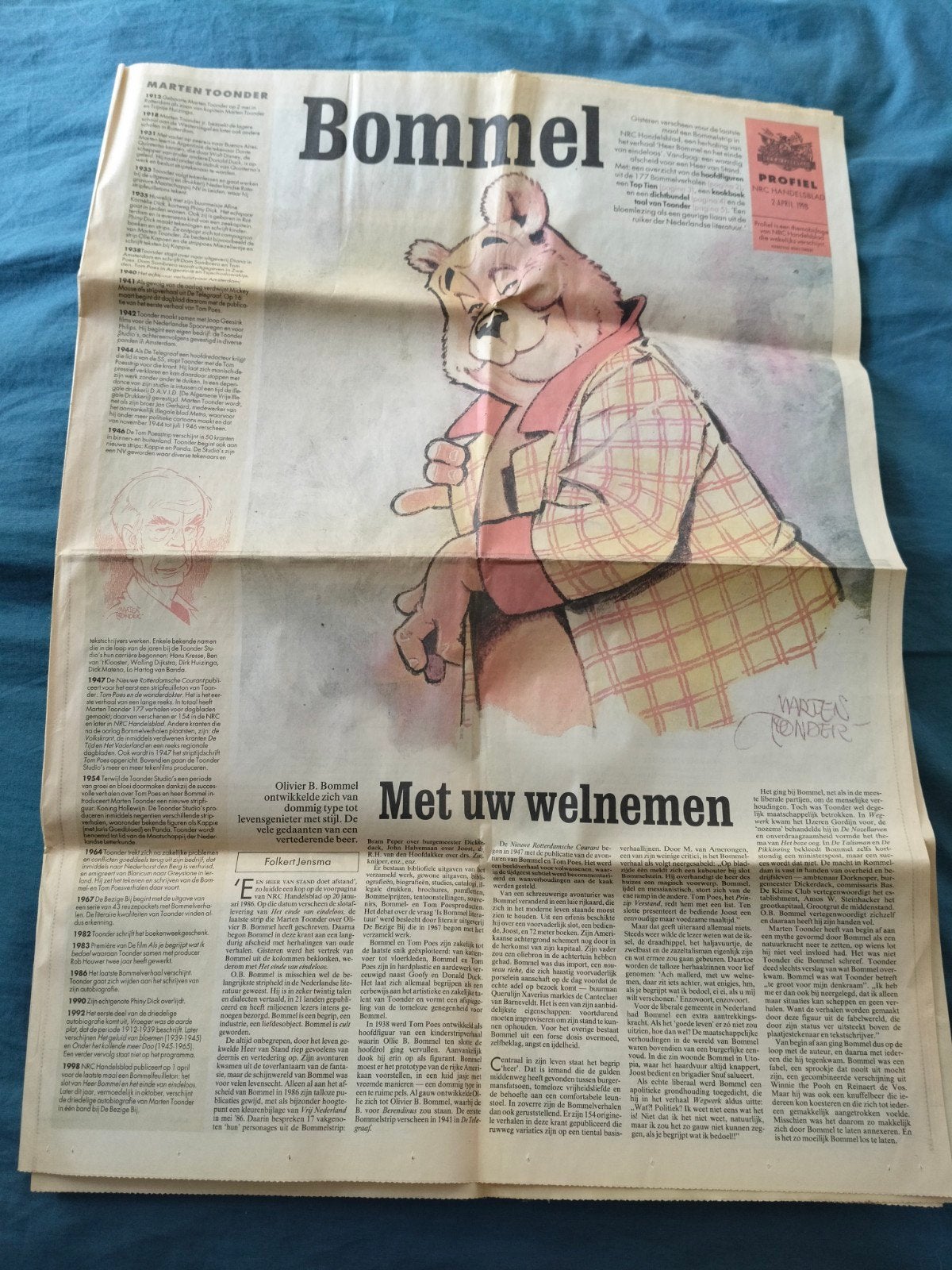 Bommel en Tom Poes krant - Het Oeuvre van de plottenbakker, Boeken, Stripboeken, Gelezen, Marten Toonder, Complete serie of reeks
