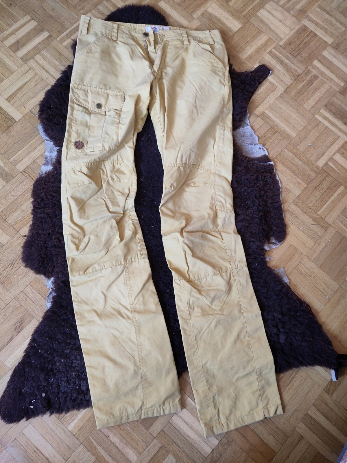 Gele herenbroek Fjällräven maat 44, Geel, Overige maten, Ophalen of Verzenden, Gedragen