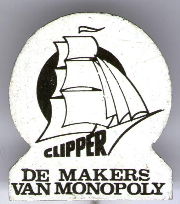 CLIPPER de makers van monopoly blik speldje ( W_356 ), Verzenden, Zo goed als nieuw, Merk, Speldje of Pin