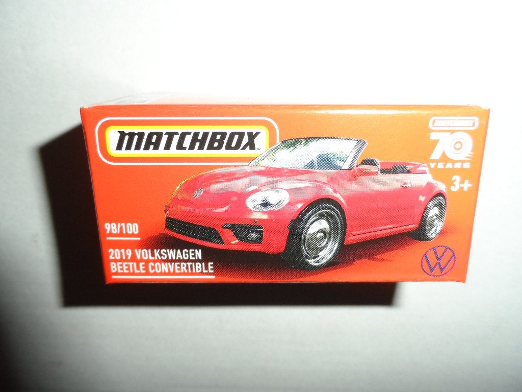 Matchbox Powergrabs - 2019 Volkswagen Beetle Convertible, Ophalen of Verzenden, Nieuw, Auto