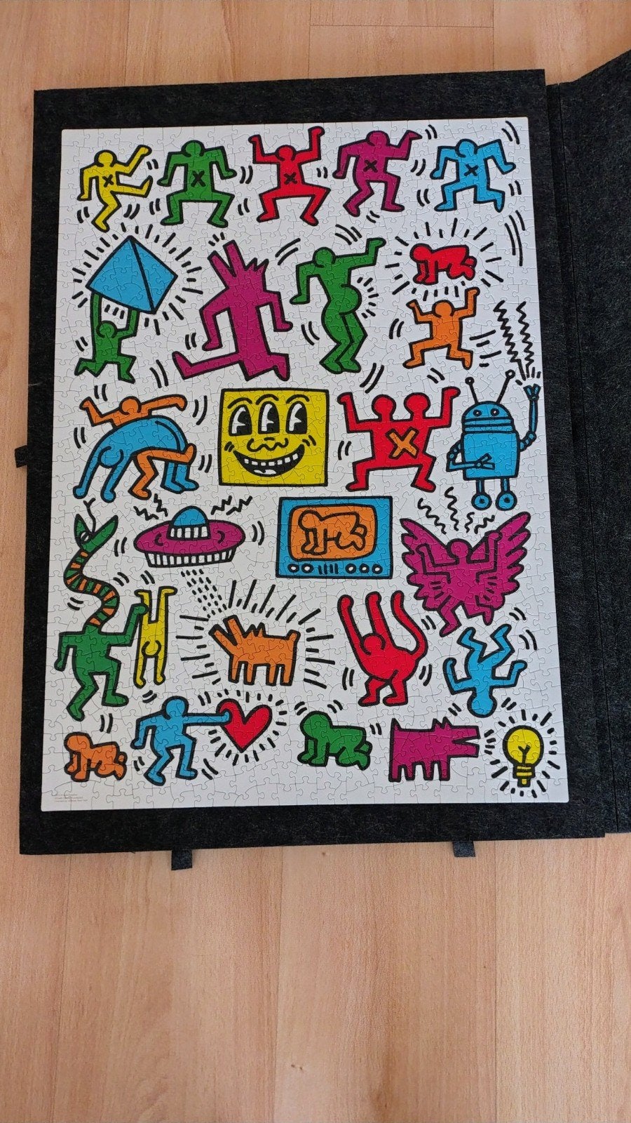 Keith Haring puzzel 1000 stukjes - Zo goed als nieuw, Ophalen of Verzenden, Zo goed als nieuw, Eurographics Puzzles