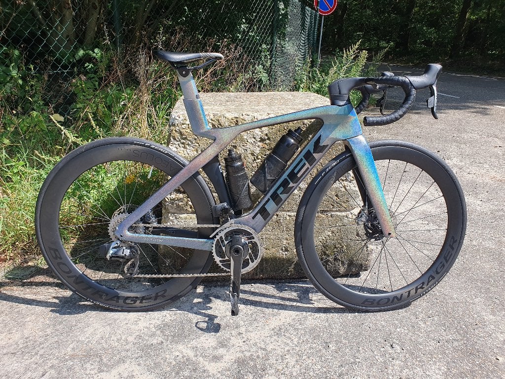 TREK MADONE SLR9 GEN7 SRAM RED AXS 2024 1500KM POWERMETER, 28 inch, Carbon, 49 tot 53 cm, Zo goed als nieuw