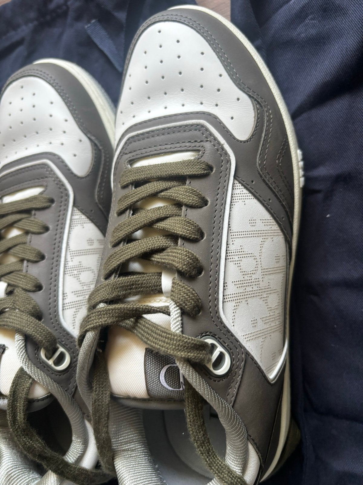 Dior Oblique Jacquard Sneakers Olijfgroen Crème Zwart, Kleding | Heren, Overige kleuren, Ophalen of Verzenden, Sneakers of Gympen