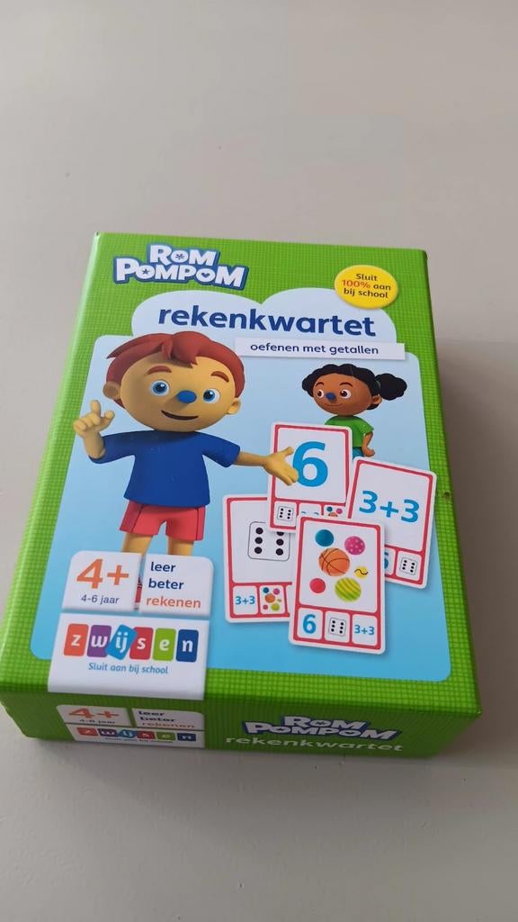 Rekenkwartet rompompom, Ophalen of Verzenden, Zo goed als nieuw