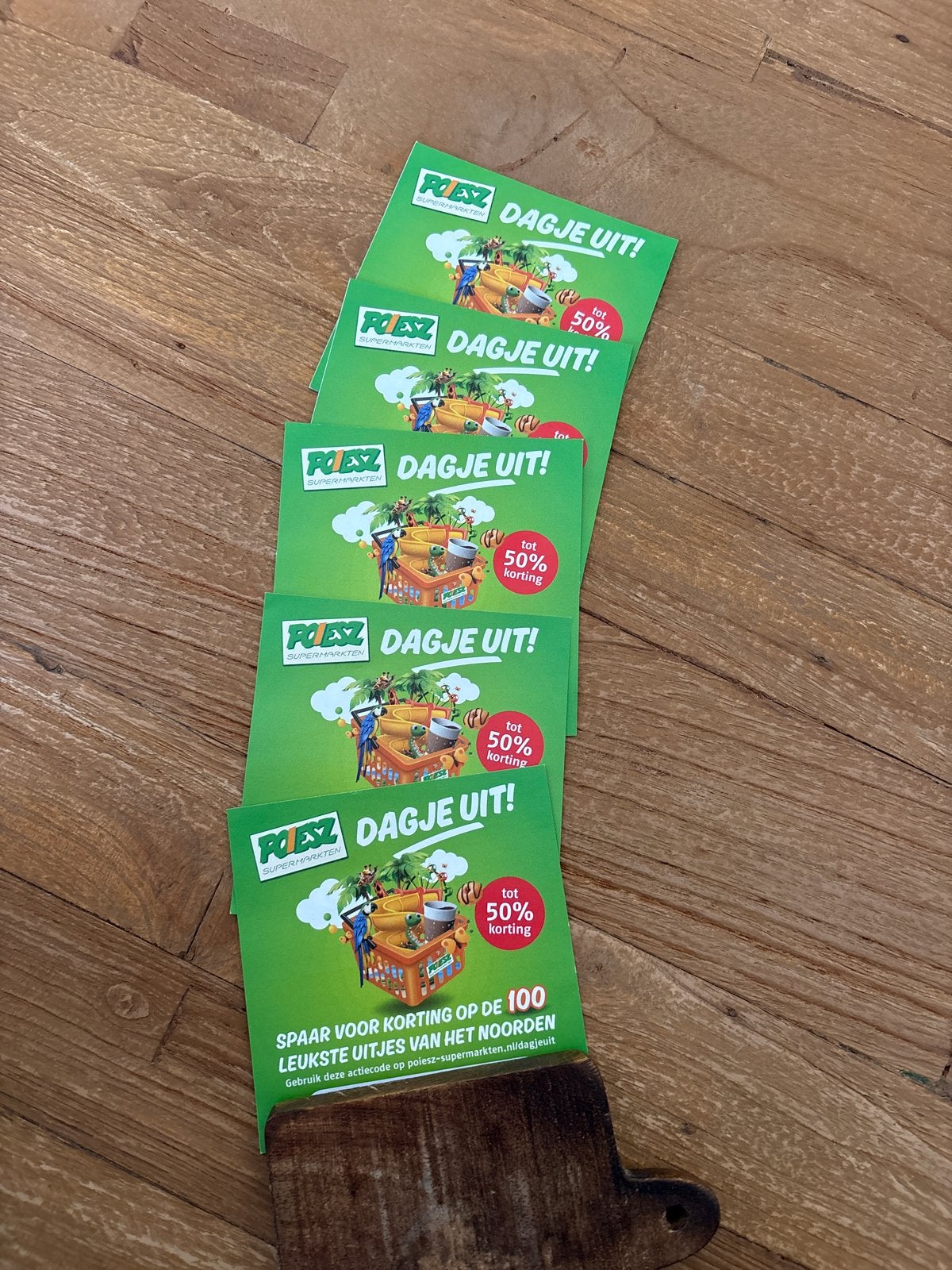 Poiesz | Dagje uit! | Tot 50 % korting | 5 st, Tickets en Kaartjes, Drie personen of meer, Kortingsbon, Pretpark