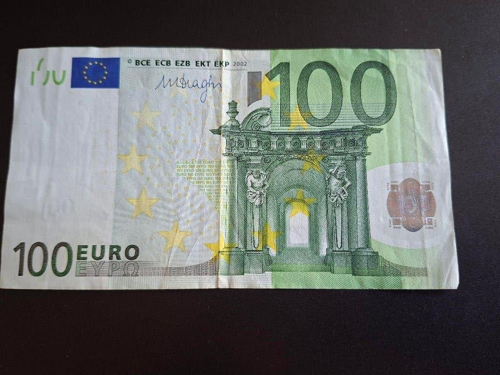2002 Duitsland 100 euro oude serie Draghi coce R008, Postzegels en Munten, Bankbiljetten | Europa | Eurobiljetten, Verzenden, Duitsland