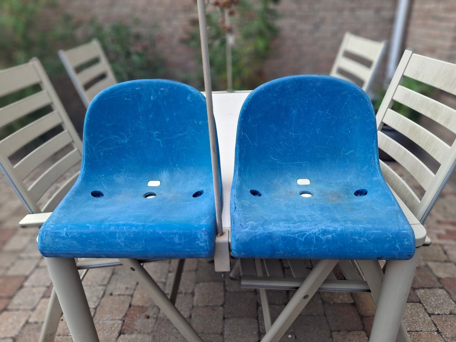 stoeltjes uit stadion Woudestein, Excelsior Rotterdam, Ophalen