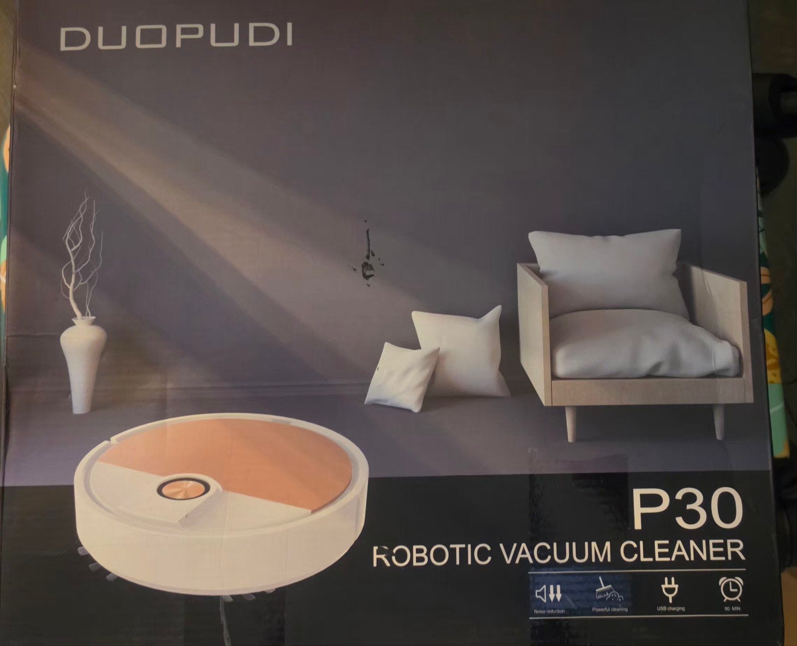 DUOPUDI P30 Robotstofzuiger - Nieuw in doos, Overige merken, Nieuw, Ophalen of Verzenden, Robotstofzuiger