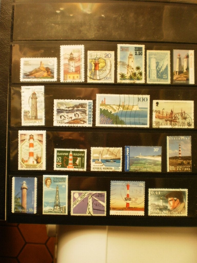 Vuurtorens - Gestempeld, Verzenden, Gestempeld, Plaats of Gebouw