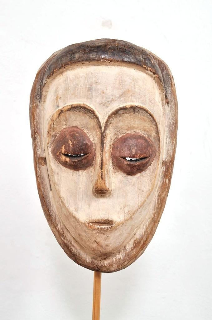 Vintage African mask masker West-Afrika houtsnijwerk, Ophalen of Verzenden