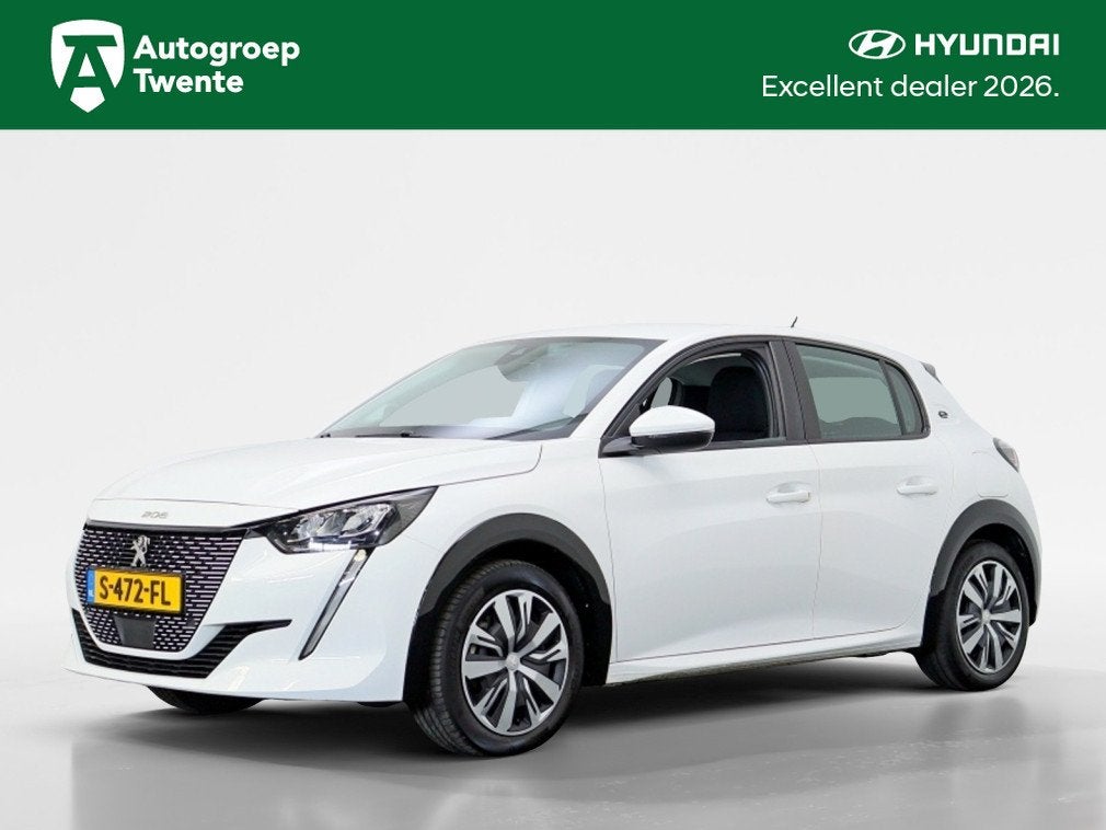 Peugeot e-208 EV Active 50 kWh | Navigatie | Camera | Cruise, Gebruikt, Zwart, Parkeersensor, Wit