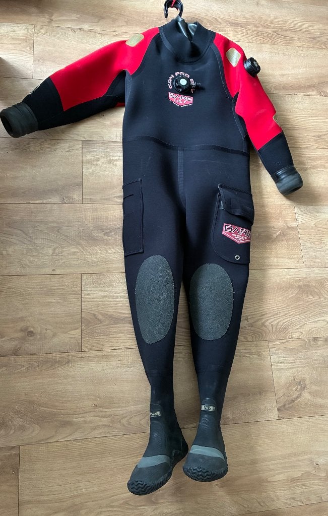 Bare Pro Dry duikpak, Watersport en Boten, Duiken, Ophalen of Verzenden, Gebruikt, Duikpak