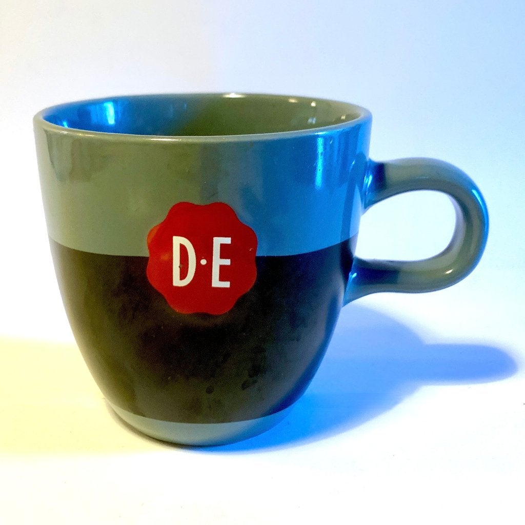 Mooie Douwe Egberts Mok grijs zwart