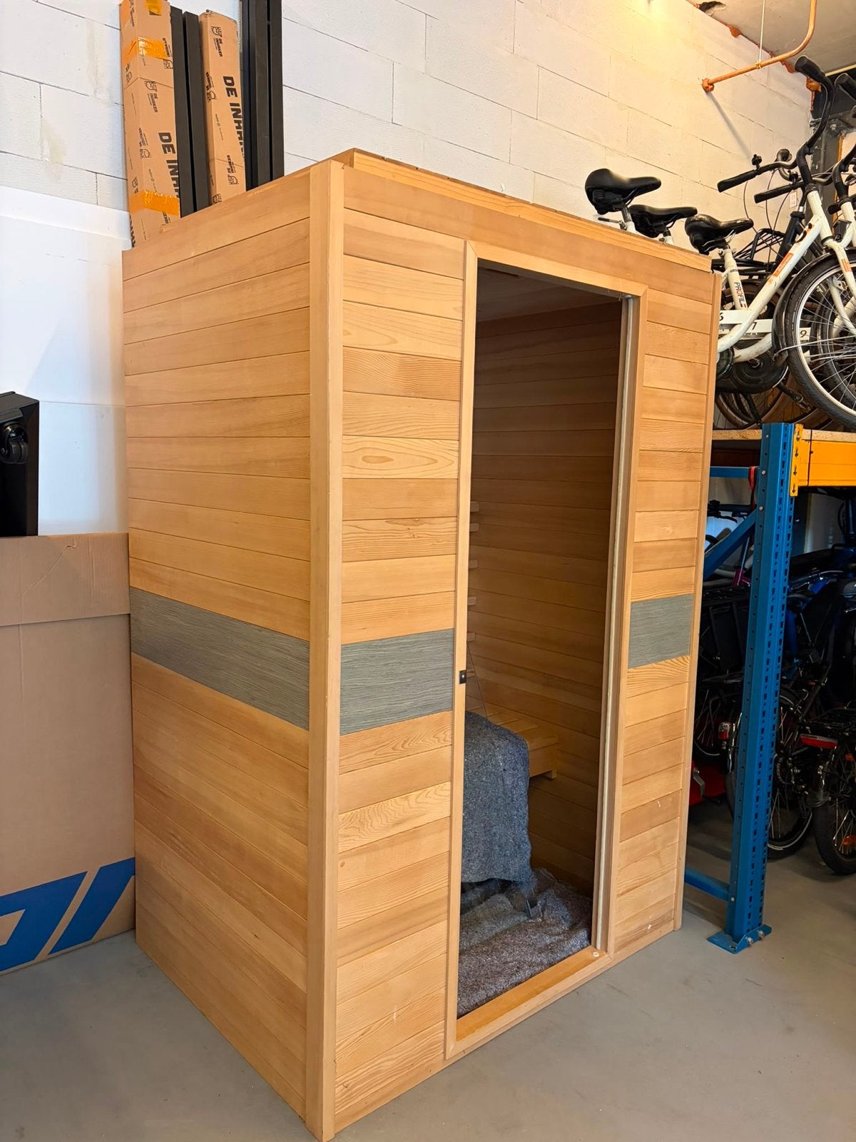 Fonteyn Infrarood sauna Joanne 2, Ophalen, Zo goed als nieuw, Infrarood, Complete sauna