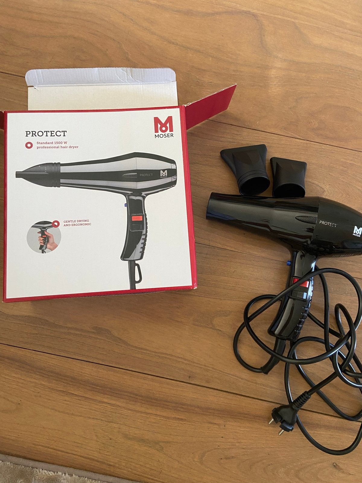 Moser Protect Föhn 1500W - Professionele Haardroger, Ophalen of Verzenden, Zo goed als nieuw, Haarverzorging
